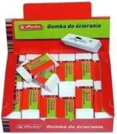 Eraser HERLITZ Myszka pack of 36 pieces, soft PVC erasers for pencil corrections