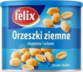 Cepti un sālīti zemesrieksti Felix 140 g — gatava uzkoda, bez čaumalas