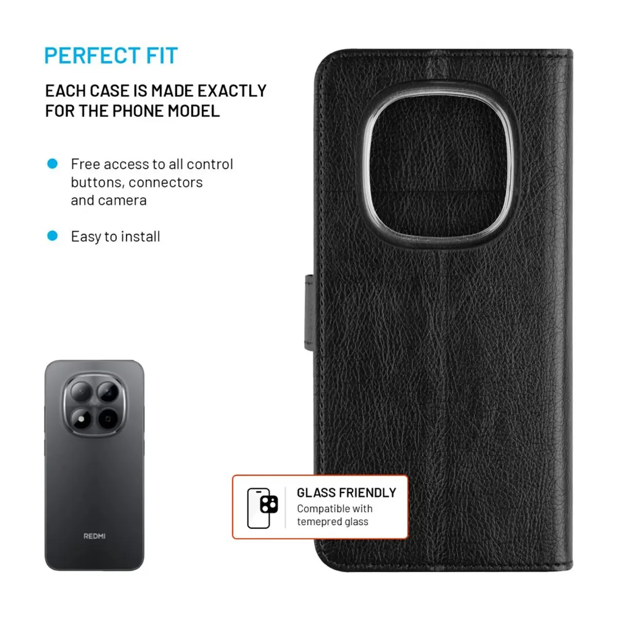 Folio case FIXED Opus for Xiaomi Redmi Note 15 Pro 5G Photo 3