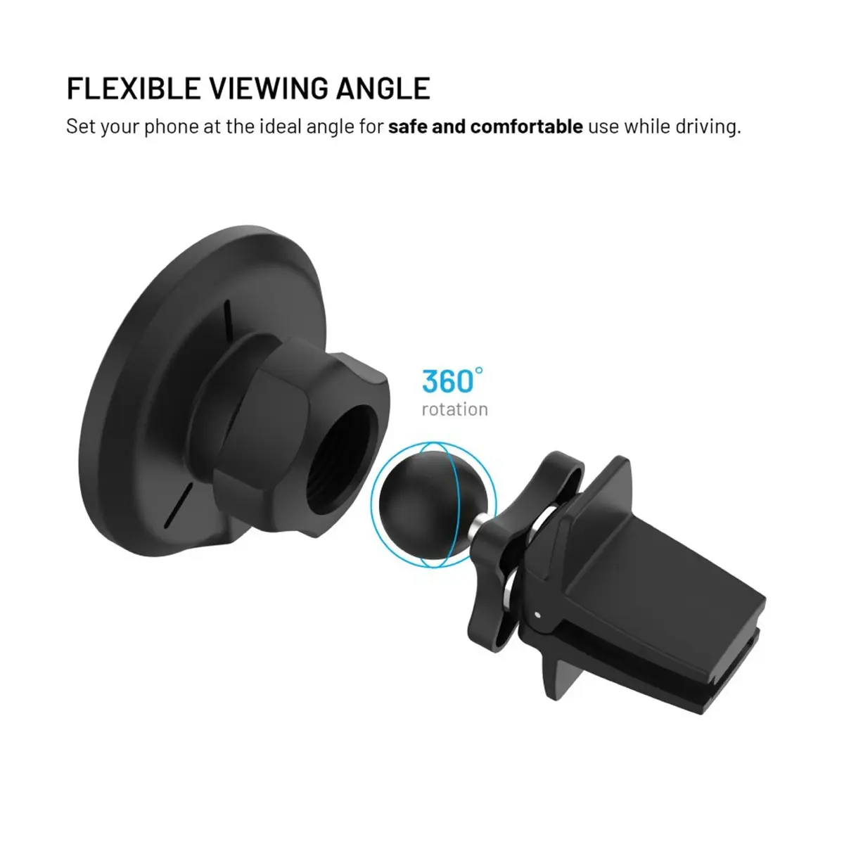 Car phone holder FIXED MagRound 2 Qi2 Photo 6