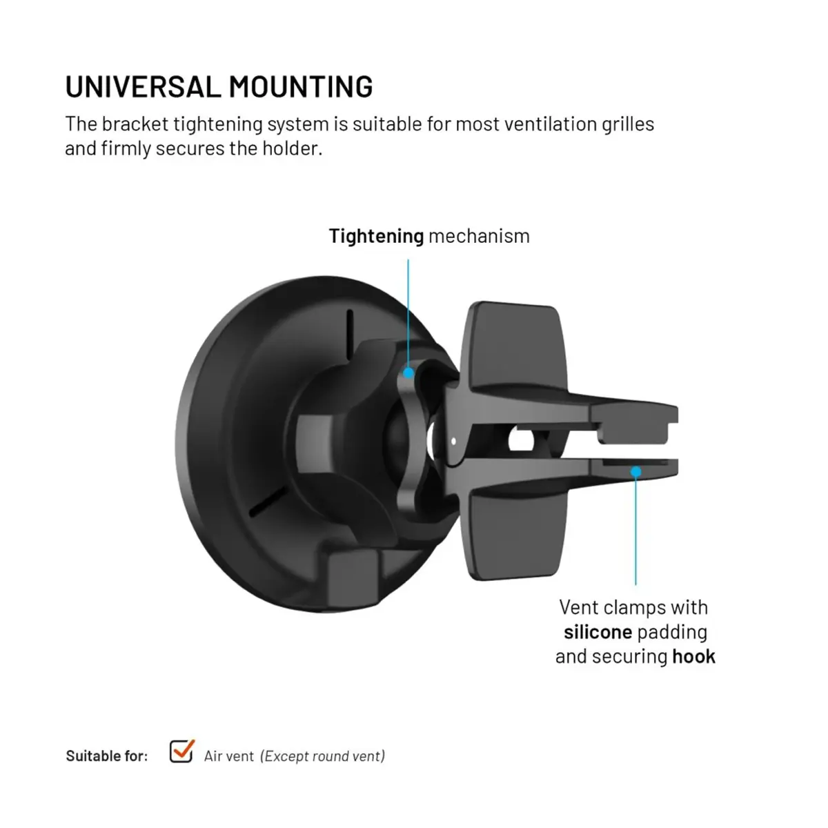 Car phone holder FIXED MagRound 2 Qi2 Photo 8