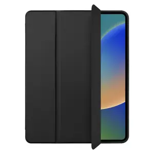 Tablet folio case FIXED Padcover+ for Apple iPad Air 11" (2020/2022/2024/2025), black, faux leather+TPU