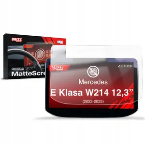 Screen protection film GrizzGlass CarDisplay for Mercedes E-Class W214 Widescreen (2023–2025) — matte
