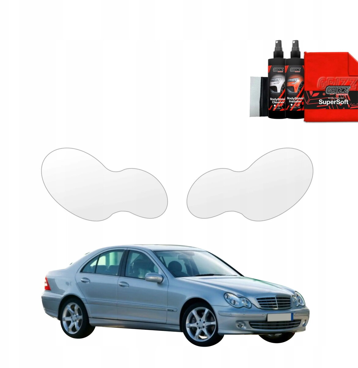 Aizsargplēve GrizzGlass BodyShield priekš Mercedes-Benz C-Class