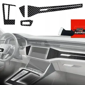 Interjera aizsargplēve GrizzGlass PianoSkin Glossy priekš Audi A7 C8 (2018–2025) [4w1]