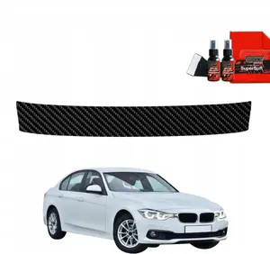 Protective carbon-effect boot sill film GrizzGlass BodyShield for BMW 3 Series F30 Sedan LCI (2015–2018)