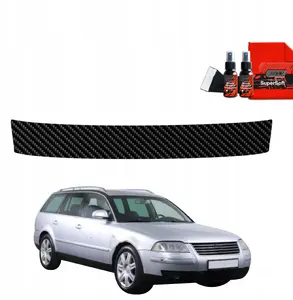 Protective trunk sill film GrizzGlass BodyShield for Volkswagen Passat B5 Variant Facelift (2000–2005) — carbon look