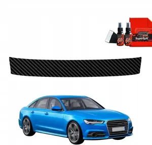 Trunk sill protector GrizzGlass BodyShield for Audi A6 C7 Sedan Facelift (2014–2018) — carbon film