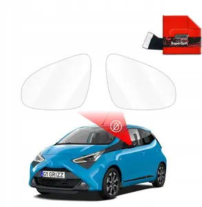 Rearview mirror rain protection film GrizzGlass ZeroDrop for Toyota Aygo 2014–2017