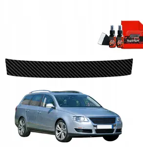 Car Rear Bumper Sill Protector GrizzGlass BodyShield for Volkswagen Passat B6 Variant (2005–2010) – Carbon Film