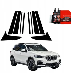 Tonēšanas plēve GrizzGlass BodyShield priekš BMW X5 (2018–2023), melna, komplekts stabiņiem (10 in 1)
