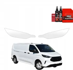 Protective headlight film GrizzGlass BodyShield for Ford Custom 2023–2026, 2‑in‑1 kit