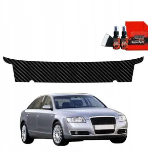 Trunk sill protective film GrizzGlass BodyShield for Audi A6 C6 Sedan (2004–2008) — carbon pattern