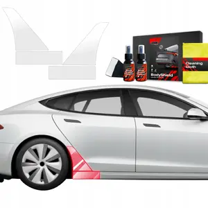 Protective film GrizzGlass BodyShield for Tesla Model S (2023–2025) — set for wheel arches, 4-in-1