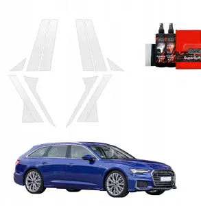 Aizsargplēve uz statņiem GrizzGlass BodyShield Audi A6 C8 universālim (2018–2023), 12 gab.