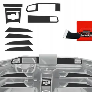 Interior protective film GrizzGlass PianoSkin Matte for Volkswagen Tiguan 3 (2024–2025) — set 8-in-1
