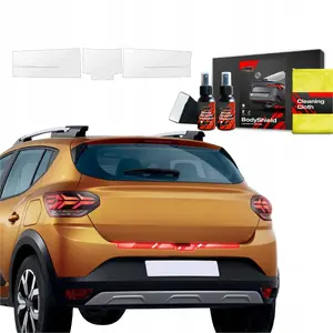 Protective Rear Bumper/Boot Sill Film GrizzGlass BodyShield for Dacia Sandero (2020–2025)