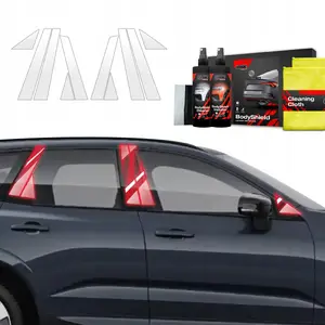 Aizsargplēve GrizzGlass BodyShield Volvo XC60 II (2022–2025) — durvju statņu komplekts (10‑1)