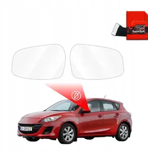 Side mirror rain protection film GrizzGlass ZeroDrop for Mazda 3 (2008–2013)