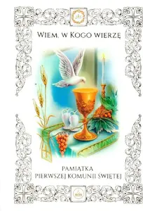 First Holy Communion keepsake book, Wydawnictwo Diecezjalne i Drukarnia w Sandomi — 'Wiem, w Kogo wierzę'