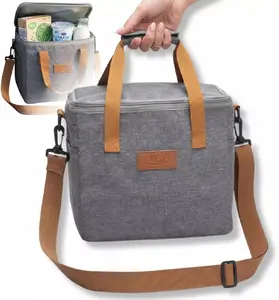 Insulated Lunch Bag Adler AD 4536, 10L Thermal Cooler with 5 mm Foam and 2 External Pockets