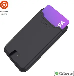 MagWallet MagSafe Wallet with Find My tracker and Wireless Charging, FIXED FIXMW-BK, black