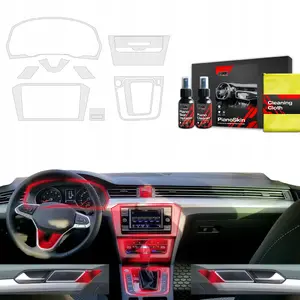 Protective Matte Interior Film GrizzGlass PianoSkin for Volkswagen Passat B8 (2020–2023) – set of 8