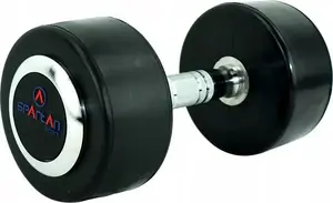 Hantelis SPARTAN 35 kg — gumēta virsma, viena vienība (1x 35 kg)