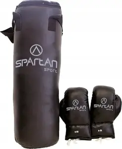 Boksa komplekts SPARTAN 1182 — cimdi un piekārtais treniņu soma, aptuveni 8 kg