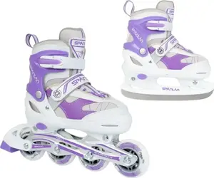 Inline skates Spartan Sport SPARTAN with replaceable chassis, adjustable size 38–41, purple