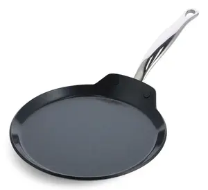 Pancake pan GreenPan Barcelona Pro 240 mm, round, black, PFAS-free