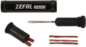 Bezkameru remonta komplekts ZEFAL 27121 – Juodas TUBE W CLIP velosipēda rīku komplekts
