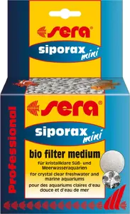 Filtrēšanas pildviela Sera SIPORAX MINI PROFFESIONAL 130 g – keramiska bioloģiskā nesēja akvārijiem