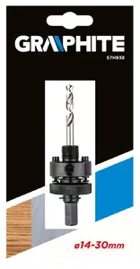 Hole saw GRAPHITE 57H938 — 1 pc, lightweight 62 g