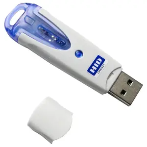 Smart card reader OMNIKEY 6121 USB 2.0, slim inline design, blue/grey