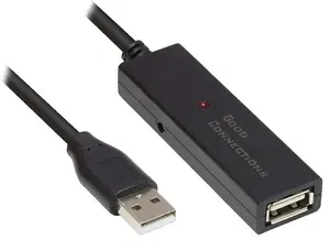 USB 2.0 cable Alcasa GC-M0134 — USB A to USB A, 20 m, black