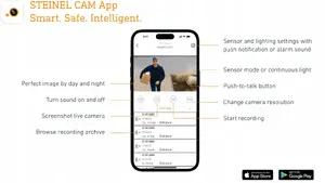 Настенный светильник Steinel 625 CAM SC ANT 092597 светодиодный уличный 14 Вт тёплый белый