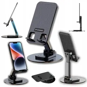 Wozinsky phone and tablet stand WPT-K393 — stable adjustable desktop holder, black