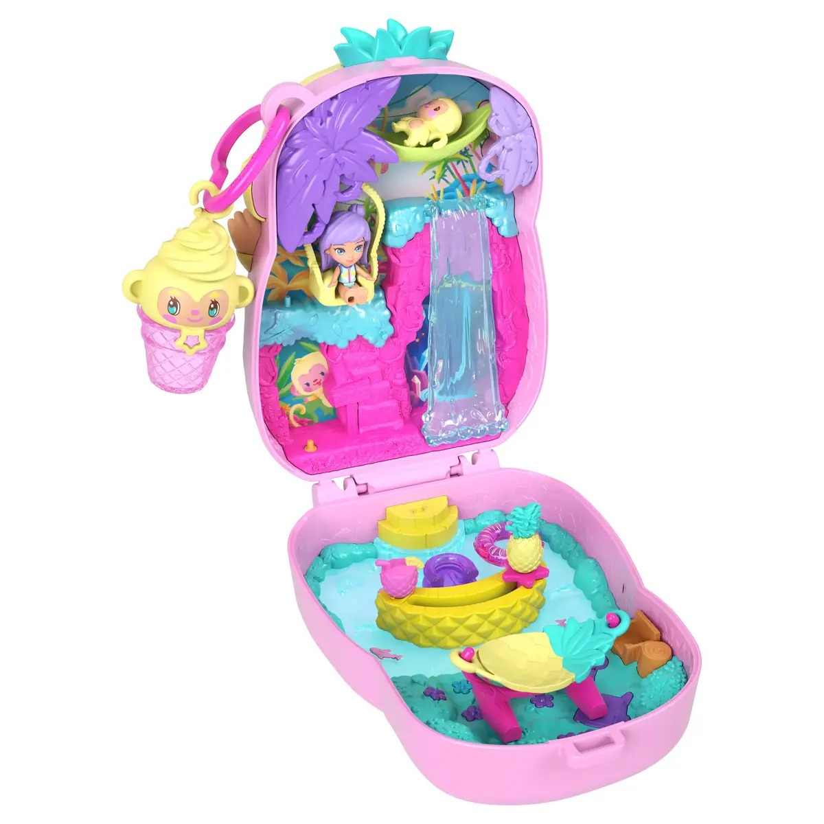 Polly Pocket Pineapple Monkey kompaktais komplekts — MATTEL Photo 5