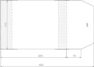 Protective adjustable document cover Sztapel 242×400 mm for documents, pack of 50
