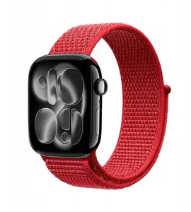 Спортивный нейлоновый ремешок для Apple Watch 38/40/41/42 мм — Crong Crong Nylon (Red Fusion)