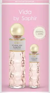 Parfīmu komplekts Alkotest SAPHIR Vida EDP sprejs 200 ml + 30 ml — smaržu komplekts