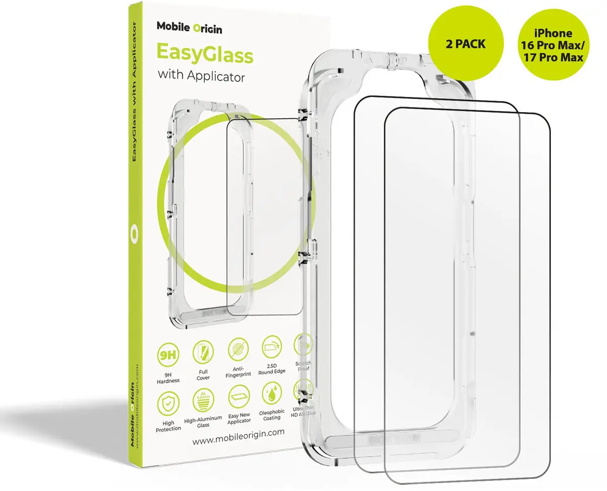 Stikla ekrāna aizsargplēve MOBILE ORIGIN EasyGlass