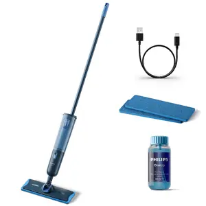 Philips 3000 series OneUp Cordless Electric Wet Mop for Laminate Tiles Vinyl Wood Stone