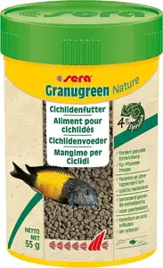 sera Granugreen корм для рыб гранулы, банка 100 мл (MPN 002398)