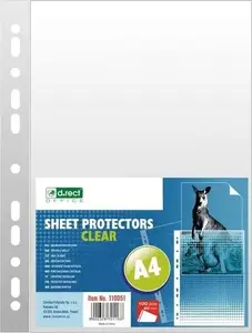 Laminating Pouches D.Rect A4 80 micron transparent 100 pcs (model 325478)