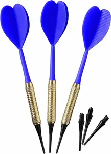 Šautriņu komplekts BESTSPORTING modelis 1050195 — plastmasas šautriņas, 3 gab., zils