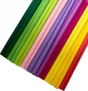 Corrugated Crepe Paper Rolls Happy Color 25 x 200 cm, mix colors, pack of 10
