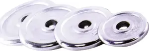 Weight Plates SPARTAN 2×10 kg — chromed exercise plates, total 20 kg