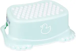 Anti‑Slip Footstool Tega Baby Duck Light Green – bath and potty step, non‑slip surface